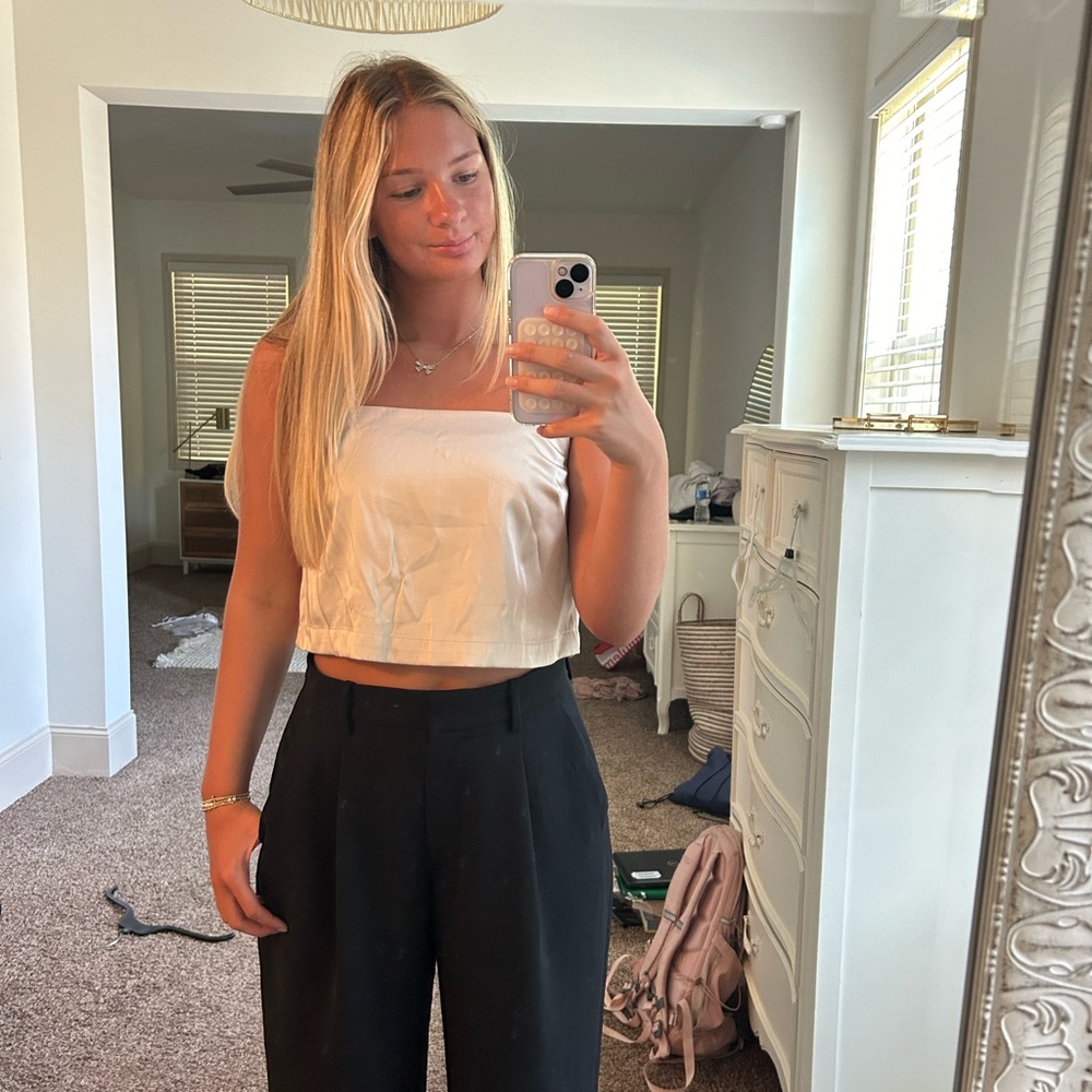 satin tank top from abercrombie and fitch